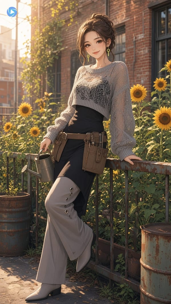 Can plants be punk? Anime outfit change #9